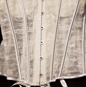 White Corset & Thong Set